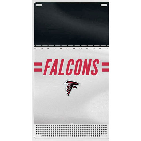 NFL Atlanta Falcons White Striped Xbox Series S Console Skin